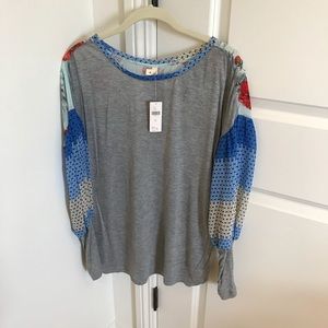 Anthropologie Tiny brand floral patchwork tunic